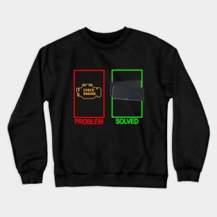 Funny Check Engine Light Mechanic Car Lover Enthusiast Gift Idea  Crewneck Sweatshirt